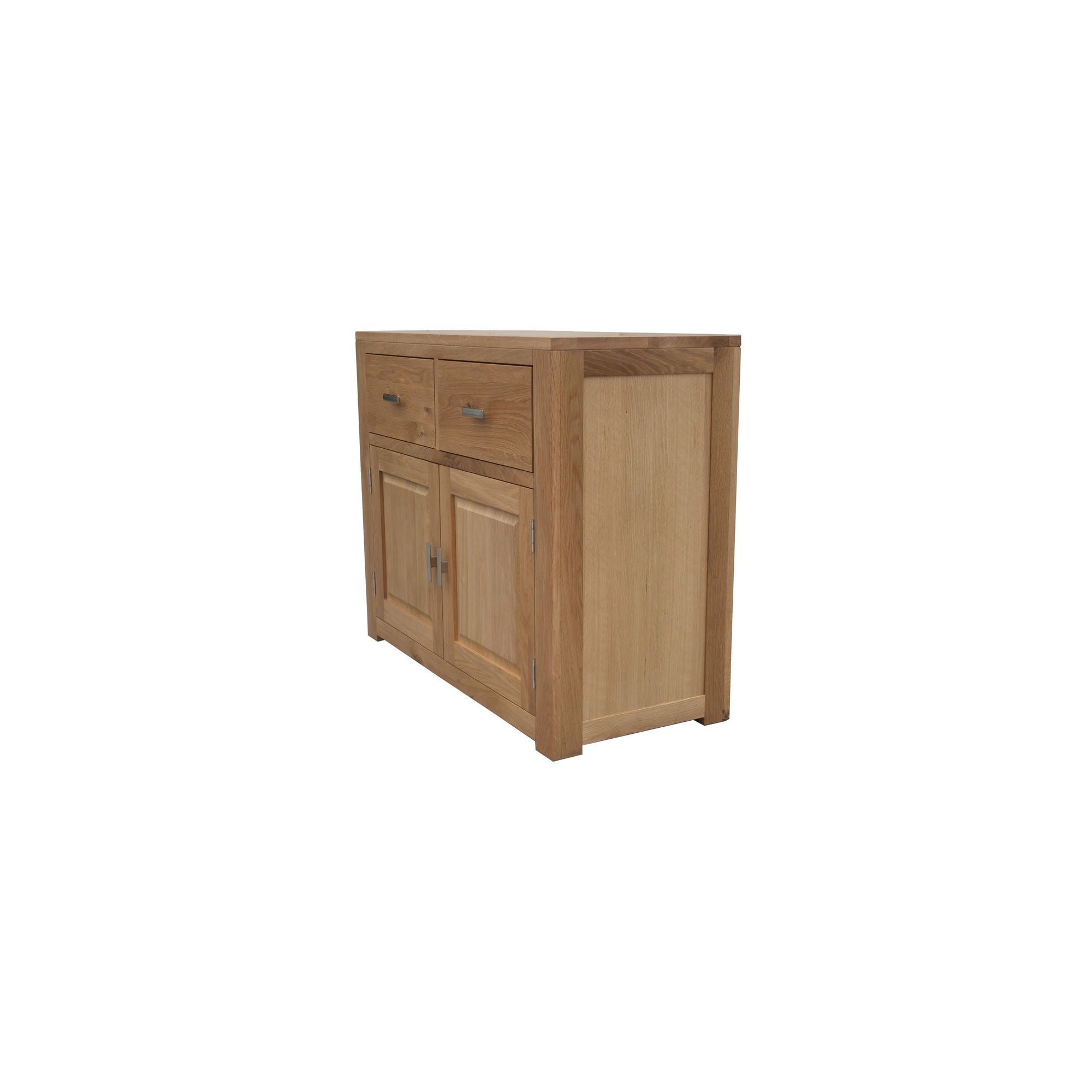 Home Zone Furniture Churchill Oak 2010 Two Drawer Sideboard in Natural Oak at Tesco Direct