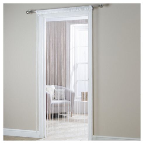 Image of Plain String Curtain W90xl200cm - White