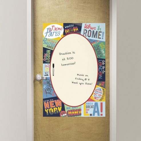 Image of Wallpops Passport Dry Erase Xl Novelty Wall Stickers