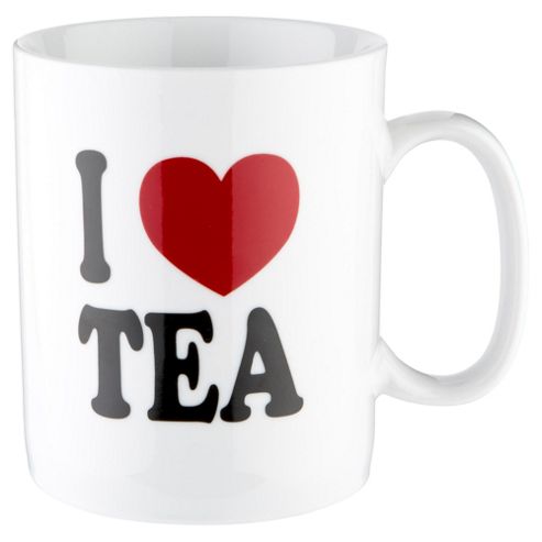 Image of Tesco I Love Tea Large Single Stoneware Mug