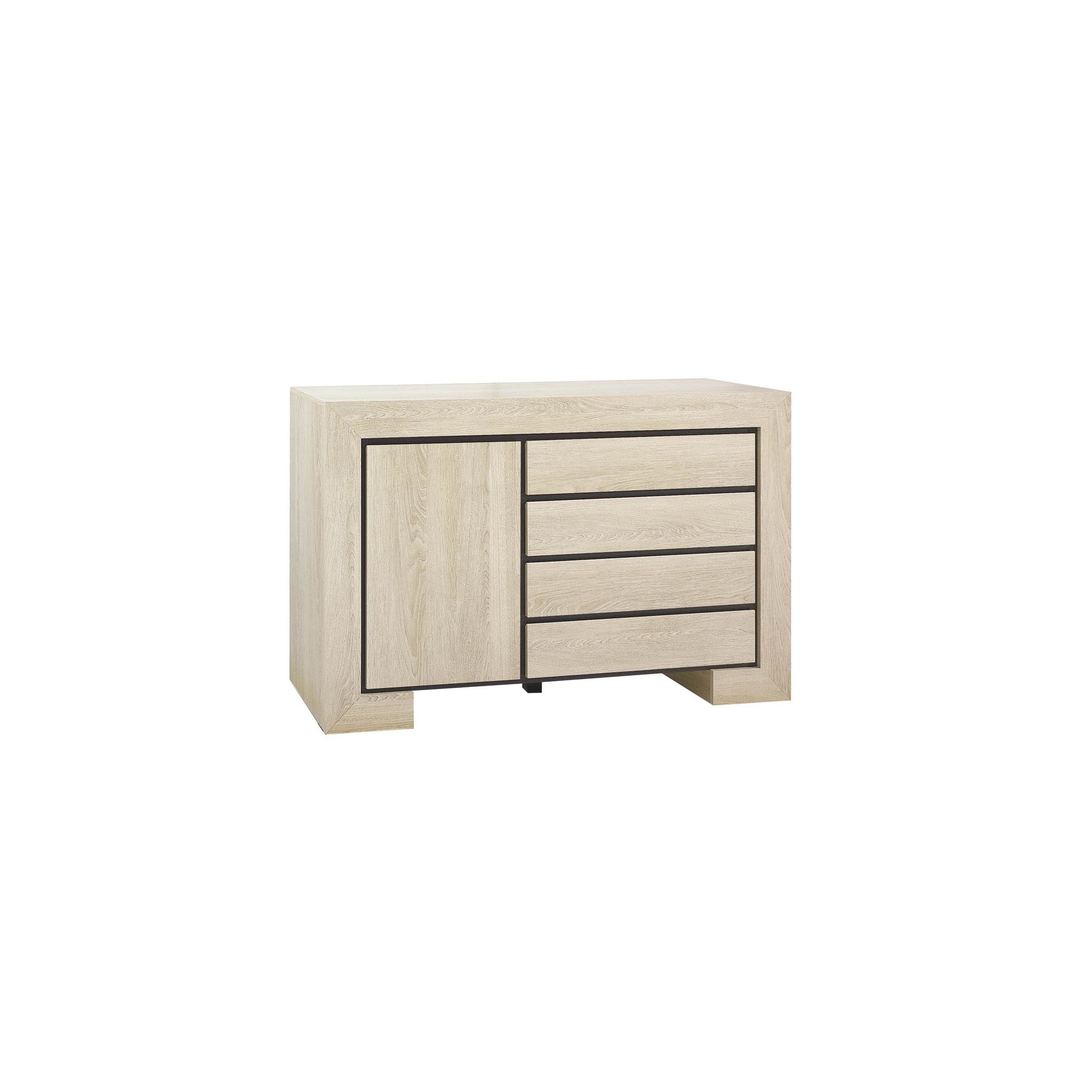 Urbane Designs Dominica Four Drawer Sideboard in Oak at Tesco Direct