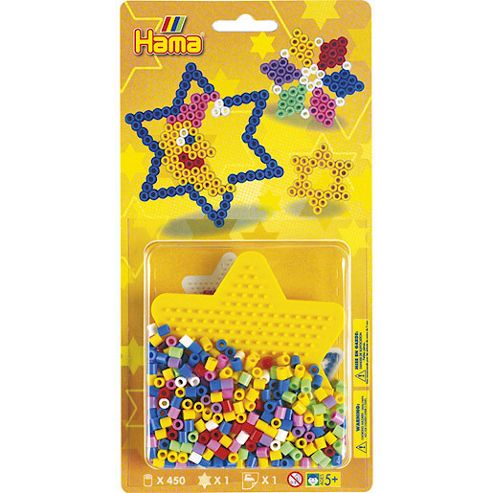 Image of Hama Beads 450 Colourful Beads With Pegboard