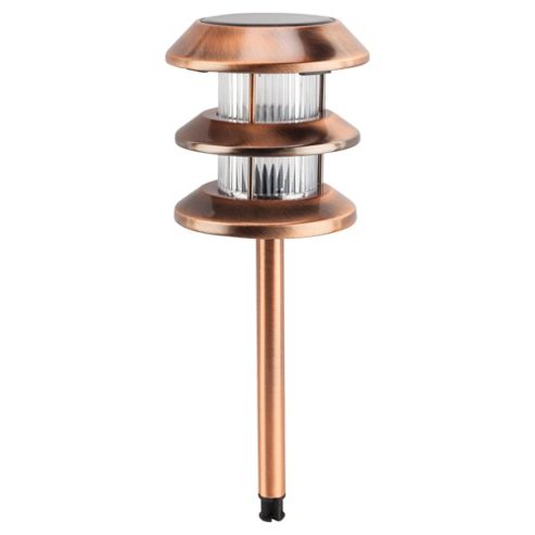 Buy Tesco Brushed Copper Solar Path Marker, 1 Pack from our Solar Lights range - Tesco