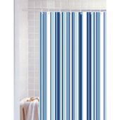 Blue Canyon Stripe Polyester Shower Curtain
