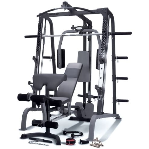 Image of Marcy Sm4000 Deluxe Home Gym Smith Machine With Weight Bench