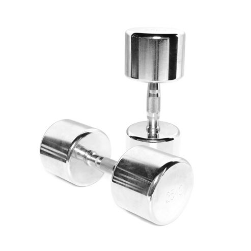 Image of Body Power 25kg Ergo Chrome Dumbbells (x2)