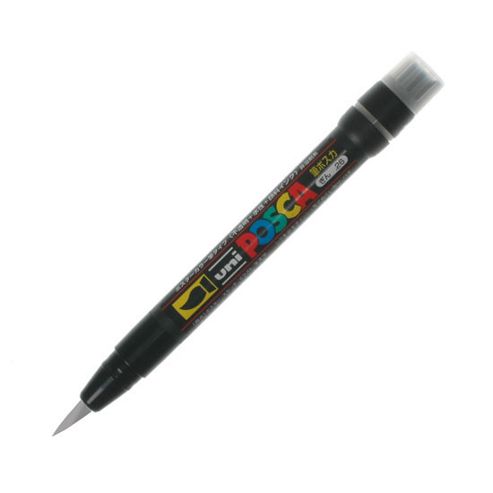 Image of Uni Pcf-350 Posca Brush Markers Silver