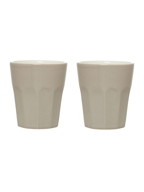 Image of Natural Ceramic Set Of Two Cappucino Mug