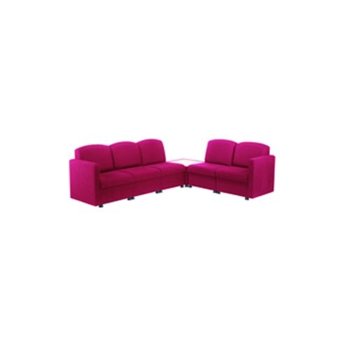 Image of Arista Modular Reception Chair Claret Kf03490