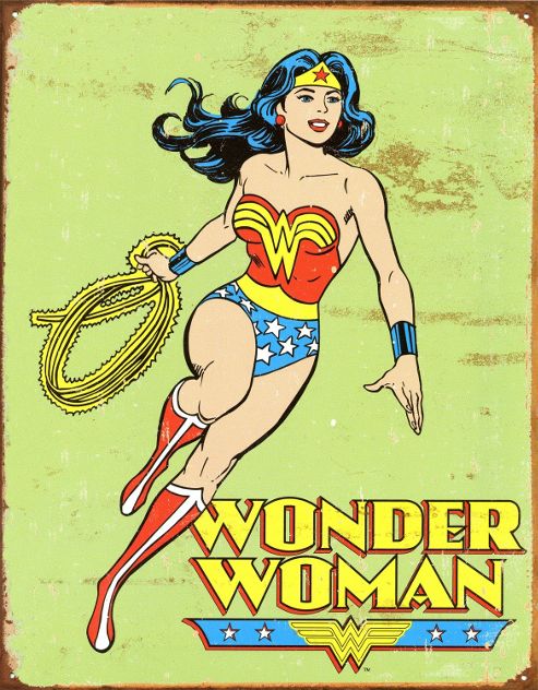 Image of Wonder Woman Retro Tin Sign