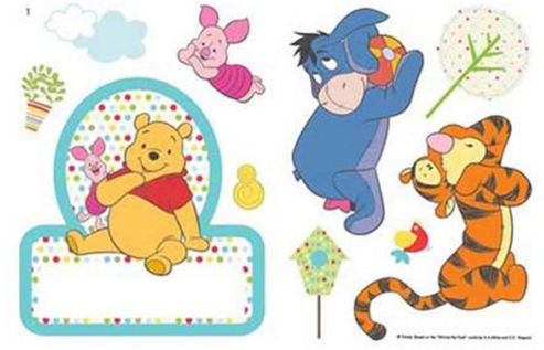 Image of Winnie The Pooh Door Room Sticker