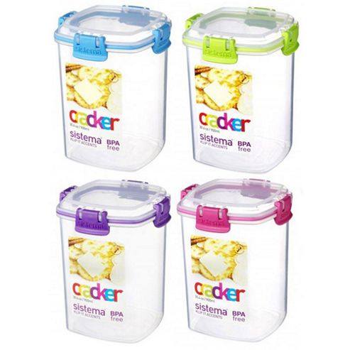 Image of Sistema Accents Medium Cracker Tub - 900ml