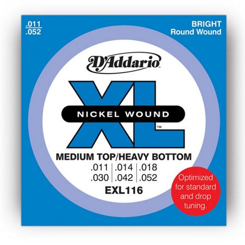 Image of D'addario Exl116 Electric Guitar Strings - Med/heavy