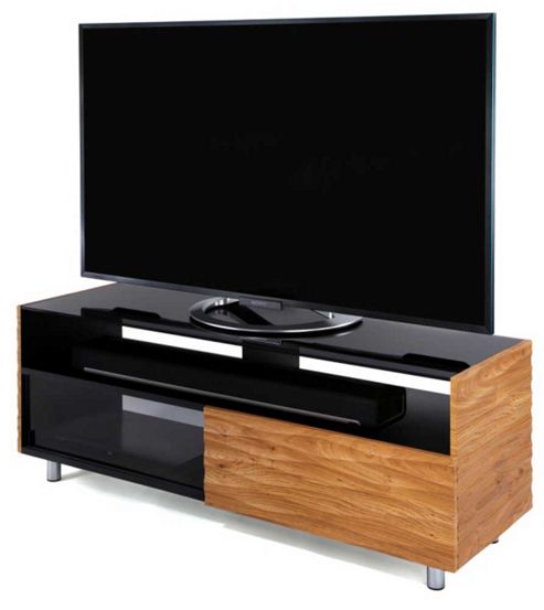 Image of Contour 1300 Oak Tv Stand For Up To 55 Inch Tvs