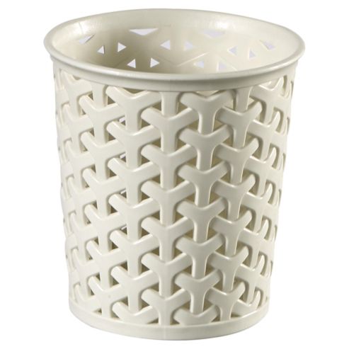 Image of Curver My Style Small Rattan Pot - Cream