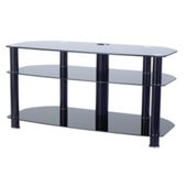 All Black Glass Plasma / LCD Stand