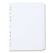 Concord Subject Dividers 230 Micron Punched 11 Holes 10-Part A4 White Ref 79701/97
