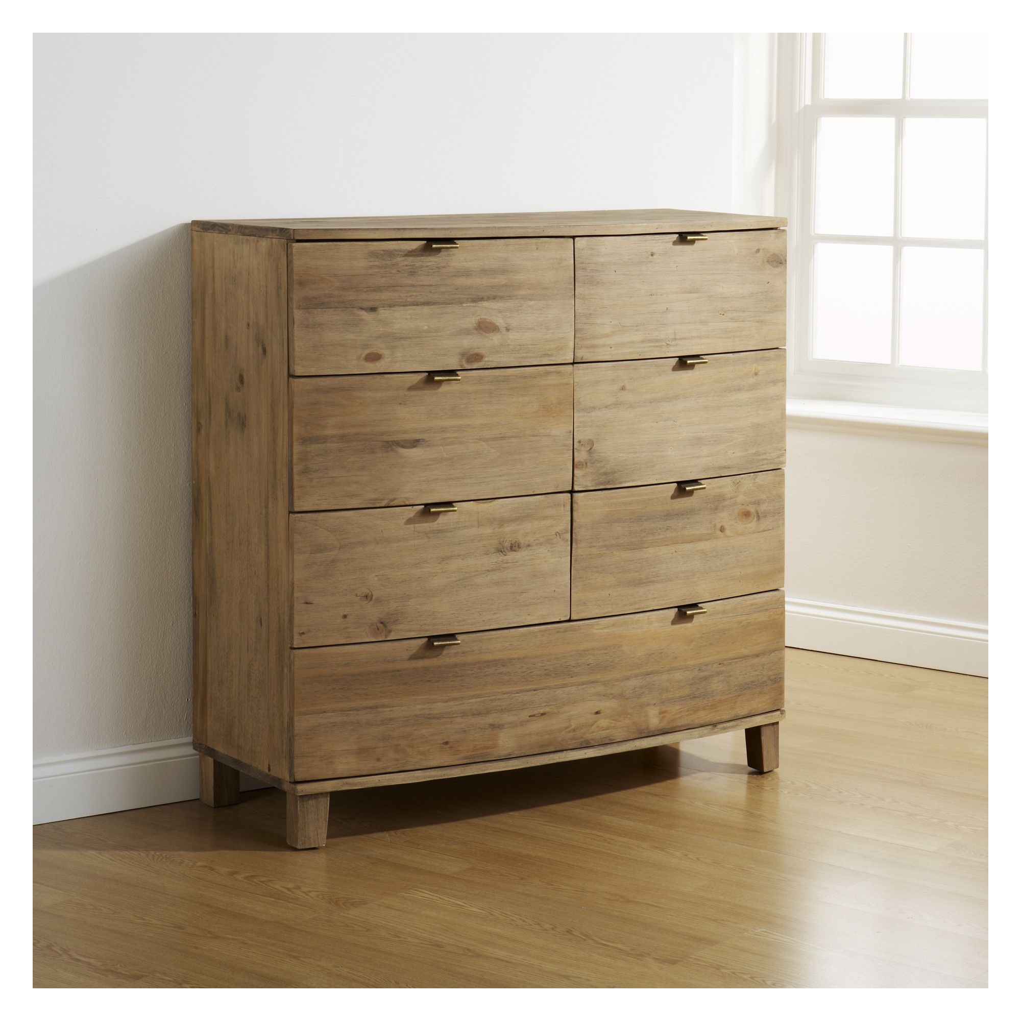 Elements Bow Curved 6 Over 1 Wide Chest at Tesco Direct