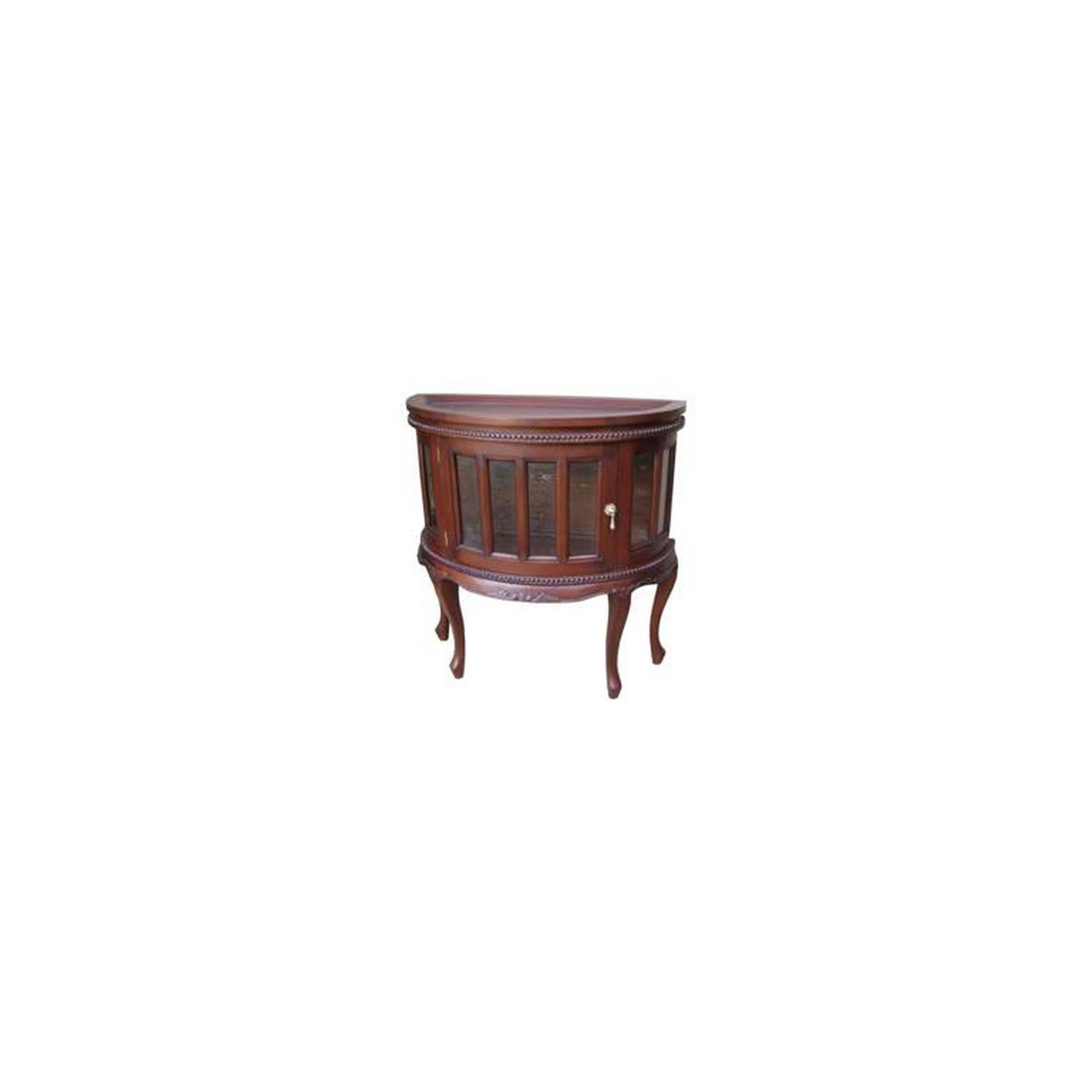 Lock stock and barrel Mahogany Demi Lune Tea Table in Mahogany at Tesco Direct