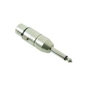 Mono 6.35mm Plug To 3 Pole XLR Female