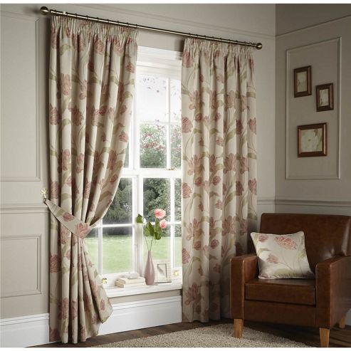 Image of Curtina Sissinghurst Ruby 90x72 Inches (228x183cm) Lined Curtains