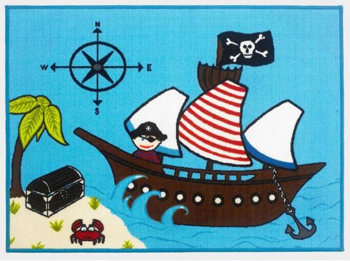 Image of Pirate Ship Rug