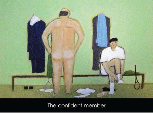 Image of Holy Mackerel The Confident Member Greetings Card