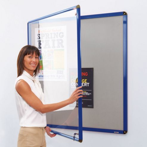 Image of Shield Slimline Showcase - Light Grey - 90 Cm H X 60 Cm W