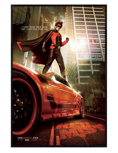 Image of Kick-ass Gloss Black Framed I Am Red Mist Poster