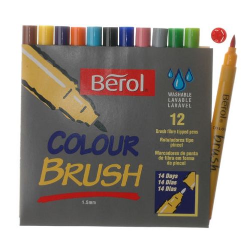 Image of Berol - Brush Pens - 12 Pk