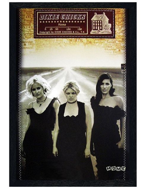 Image of Dixie Chicks Black Wooden Framed Home Poster