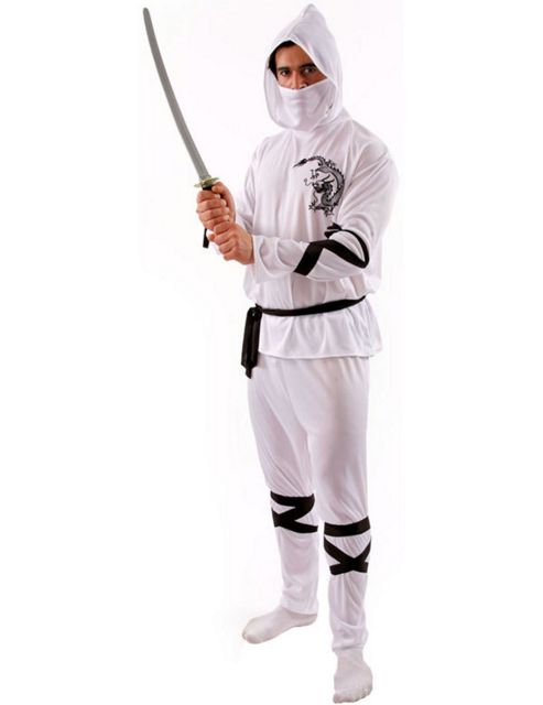 Image of White Ninja Costume Extra Large