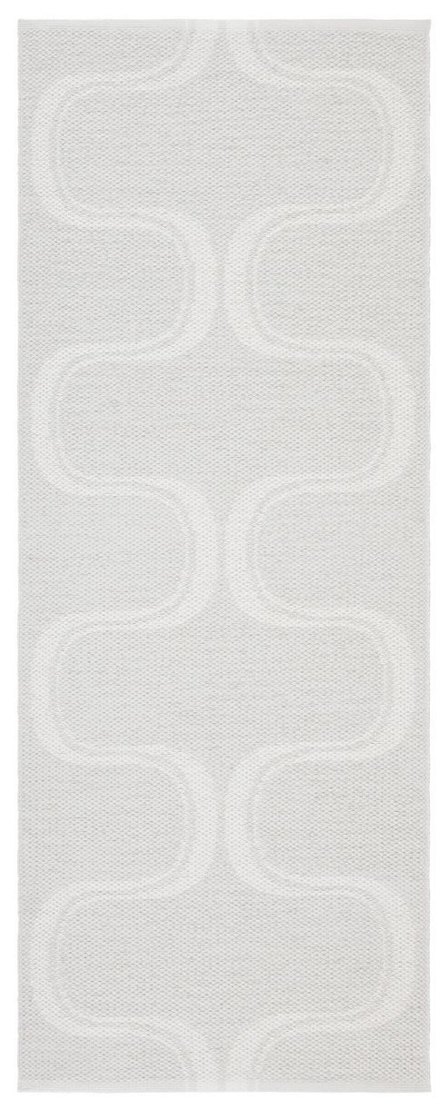 Image of Swedy Waves Light Grey Rug - Runner 60 Cm X 230 Cm (2 Ft X 7 Ft 7 In)