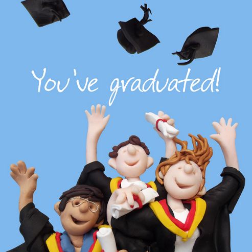 Image of Holy Mackerel Happy Graduation. Congratulations Greetings Card