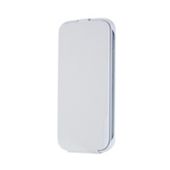 Anymode Samsung Elite Saffiano Pattern Leather Vertical Type Flip Case for Samsung Galaxy S4 - White
