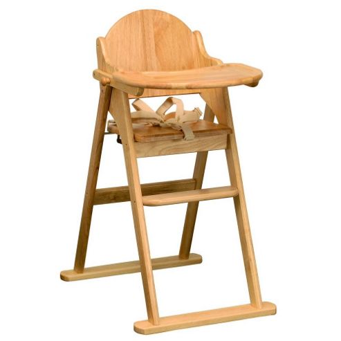 Image of East Coast Wooden Folding Highchair - Natural