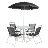 Tesco Hawaii  Metal/Textilene Garden Set - 6pc