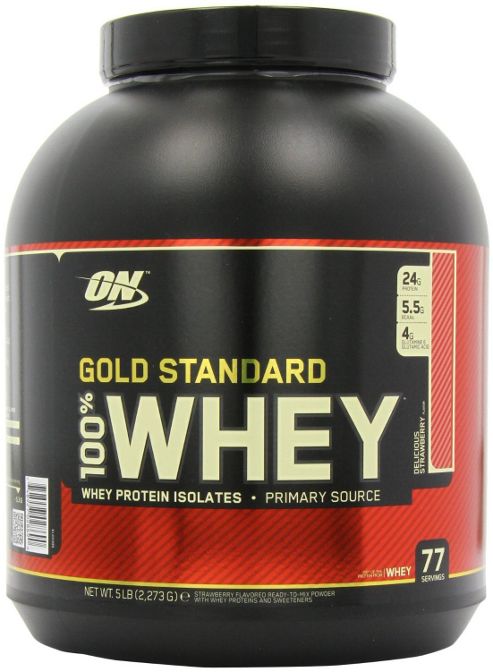 Image of Optimum Nutrition 100% Whey Protein 2.27kg - Strawberry