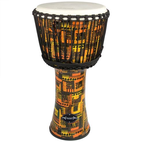 Image of World Rhythm 9" Goat Skin Pvc Orange Djembe Drum