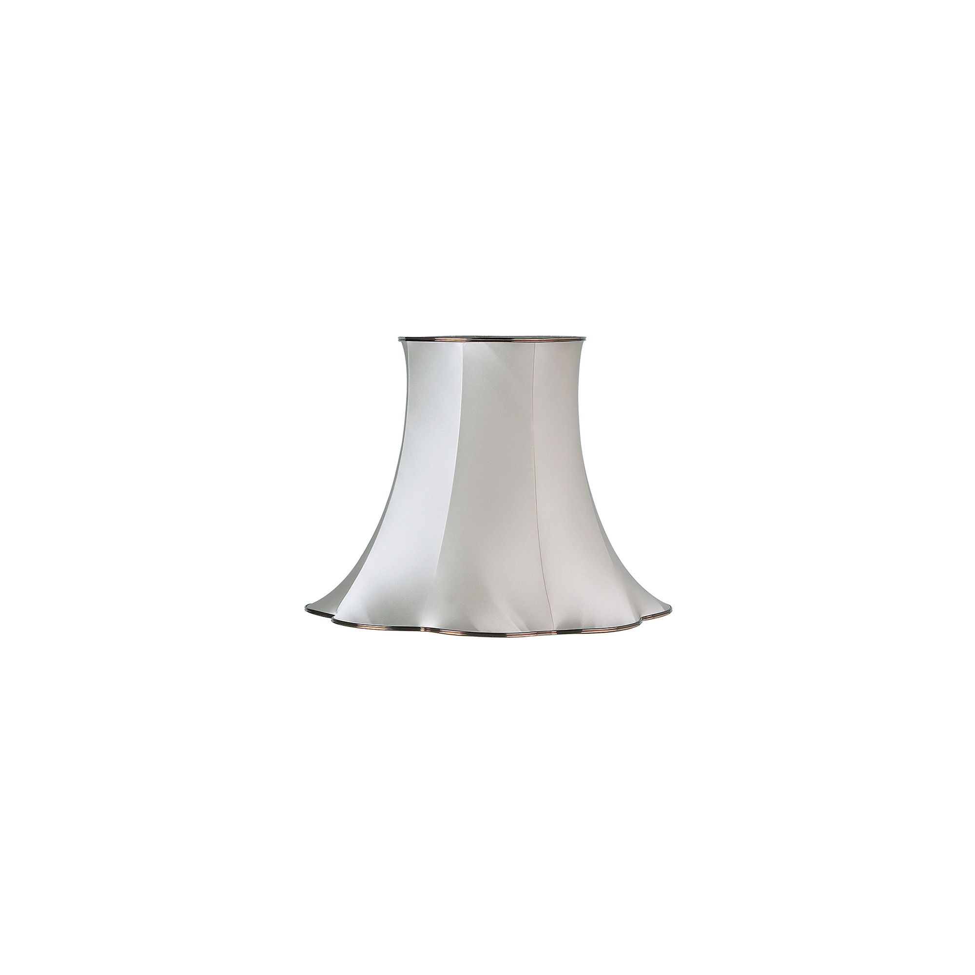 Endon Lighting Daisy Shade in Oyster Satin Fabric 43 x 56
