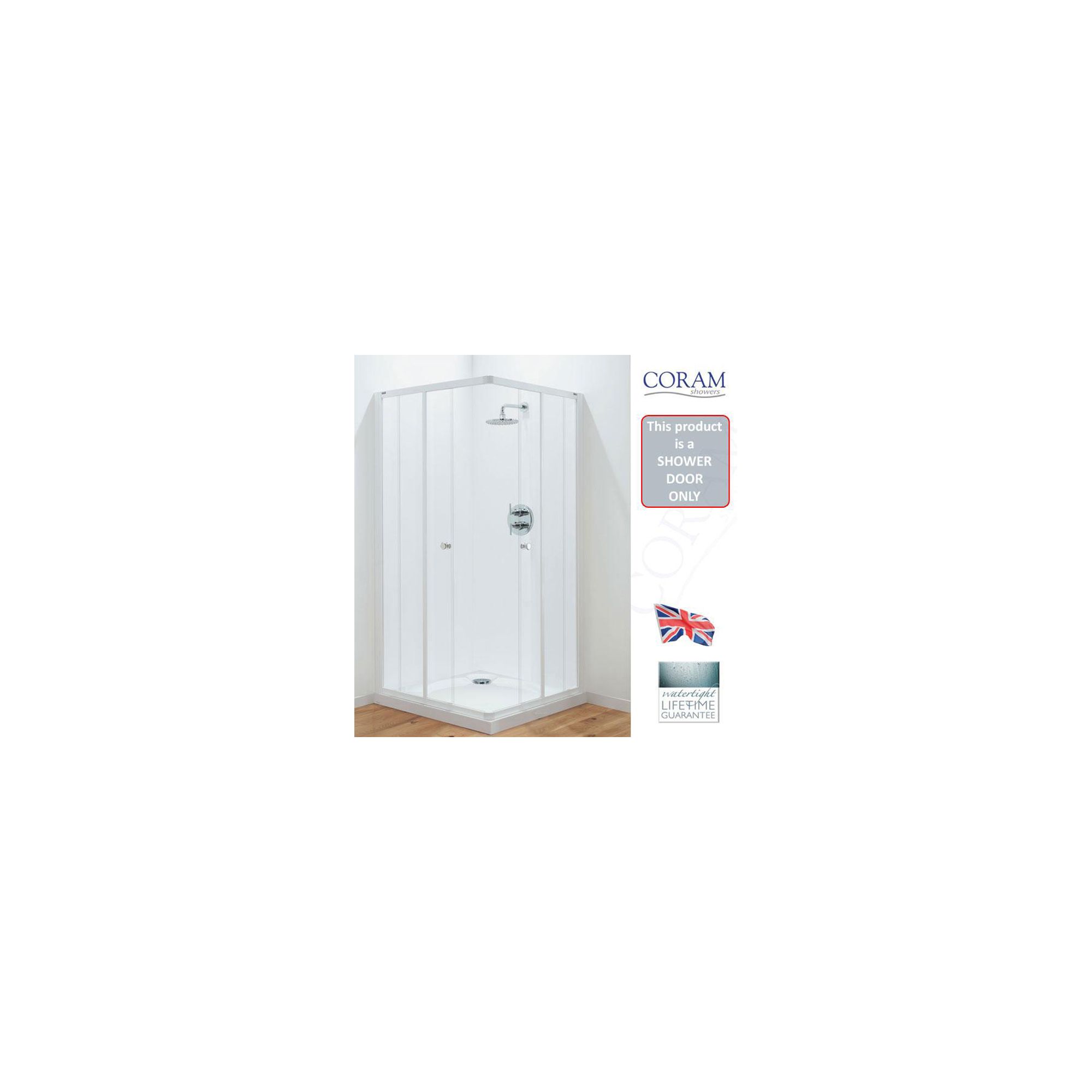 Coram Optima Corner Entry Frame and Door Pack Only 760mm at Tescos Direct