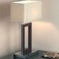 Endon Lighting Table Lamp in Dark Wood/Chrome