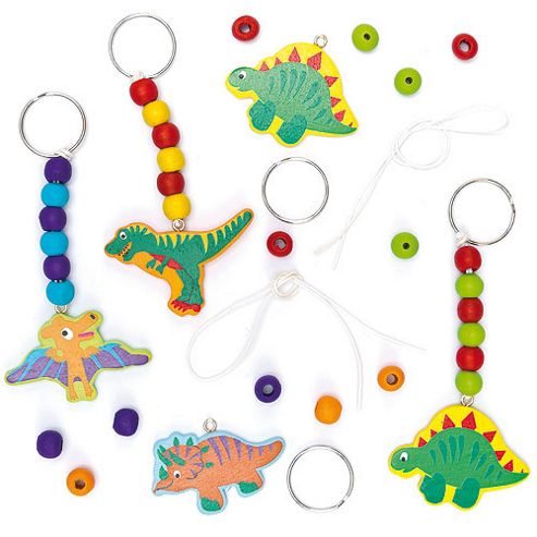 Image of Dinosaur Keyring & Bag Dangler Kits (pack Of 4)