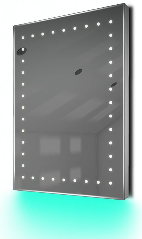 Image of Ambient Shaver Led Bathroom Illuminated Mirror With Demister Pad & Sensor K169t