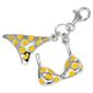 Strerling Silver Enamel Bikini Charm