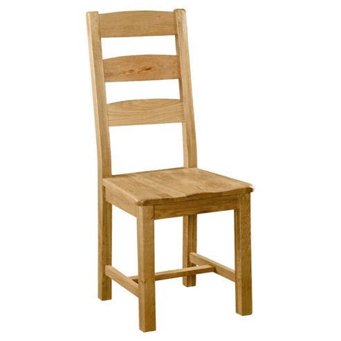 Image of Alterton Furniture Pemberley Slatted Dining Chair With Wooden Seat (set Of 2)