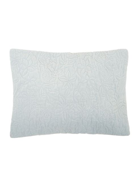 Image of Bloom Duck Egg Velvet Cushion