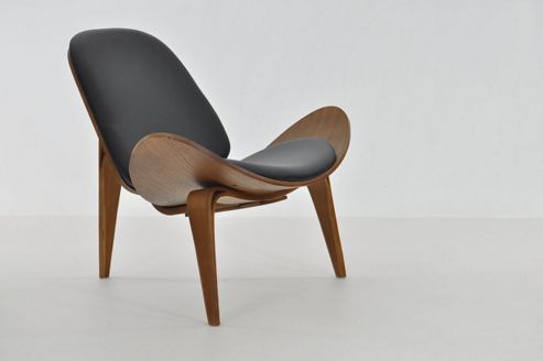 Image of Hans J Wegner Replica Ch07 Shell Chair Black