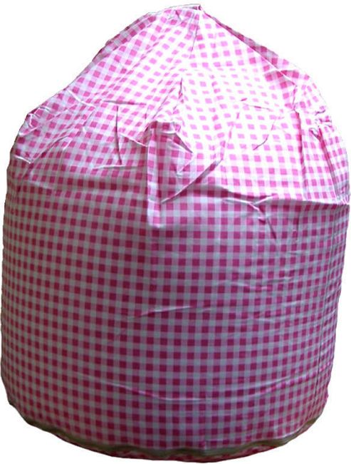 Image of Pink Gingham Bean Bag - Extra Large