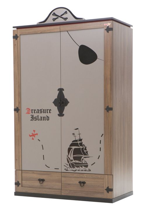 Image of Newjoy Captain 2 Door Children S Wardrobe